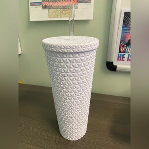 Artic White Double Wall Textured Tumbler 26 oz